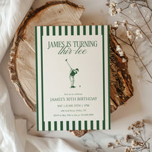 Load image into Gallery viewer, 0329 Golf 30th Birthday Invitation Template, Vintage Style (Editable Download)
