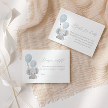 Load image into Gallery viewer, Blue Elephant Baby Shower Invitation Bundle (Digital Download) 2031
