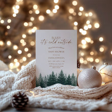 Load image into Gallery viewer, 2033 Baby It&#39;s Cold Outside Winter Wonderland Baby Shower Invite, Editable Digital Download Template
