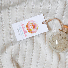 Load image into Gallery viewer, 08012 Valentine Donut Gift Tag for Kids, Classroom Valentine Favor Tag, Digital download
