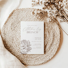 Load image into Gallery viewer, Mother’s Day Brunch Invitation Classic Elegant Line Art Editable Template 0806
