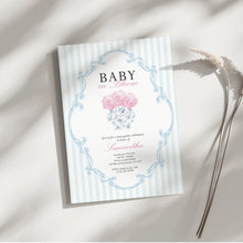 Load image into Gallery viewer, Corjl editable baby in bloom invitation 2014
