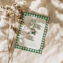 Load image into Gallery viewer, 0311 green hole in one invitation template
