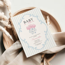 Load image into Gallery viewer, Corjl editable baby in bloom invitation 2014
