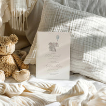 Load image into Gallery viewer, Boys Elephant Baby Shower Invitation Bundle, Blue Balloon Theme (Digital Download) 2031
