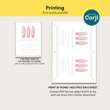Load image into Gallery viewer, Corjl editable Pink baby on board baby shower invitation template 2013
