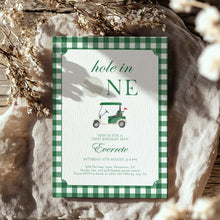 Load image into Gallery viewer, 0311 green hole in one invitation template
