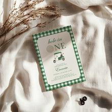 Load image into Gallery viewer, 0311 green hole in one invitation template
