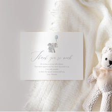 Load image into Gallery viewer, Boys Elephant Baby Shower Invitation Bundle, Blue Balloon Theme (Digital Download) 2031
