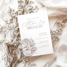 Load image into Gallery viewer, Mother’s Day Brunch Invitation Classic Elegant Line Art Editable Template 0806

