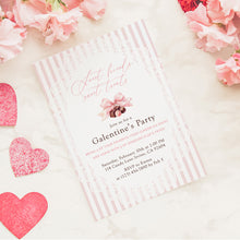Load image into Gallery viewer, 0801 Pink Coqutte Valentine's Party Gift Exchange Party Invite, Galentine's Ladies Night, Digital Download
