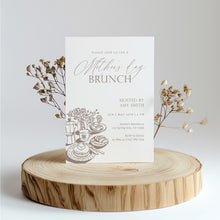 Load image into Gallery viewer, Mother’s Day Brunch Invitation Classic Elegant Line Art Editable Template 0806
