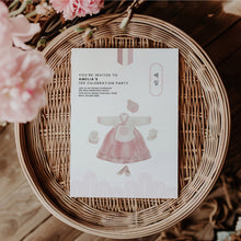 Load image into Gallery viewer, 0305 Pink Korean 100 days celebration invitation
