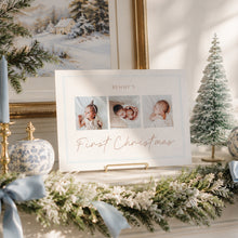 Load image into Gallery viewer, Baby's First Christmas Card Template | Editable Minimalist Photo Card 0809
