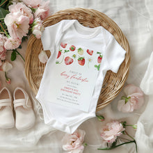 Load image into Gallery viewer, 0326 Strawberry berry four Invite, Editable Girl 4th Birthday Template, Digital Download
