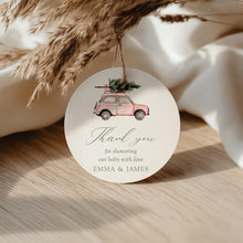 Load image into Gallery viewer, 2024 Winter Baby Shower Favor Tag Template, Christmas Baby Shower Thank You Tags Printable, Holiday Baby Shower Gift Tag Set Editable
