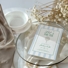 Load image into Gallery viewer, 0311 blue let&#39;s par tee invitation template
