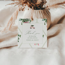 Load image into Gallery viewer, 2024 Winter Baby Shower Favor Tag Template, Christmas Baby Shower Thank You Tags Printable, Holiday Baby Shower Gift Tag Set Editable
