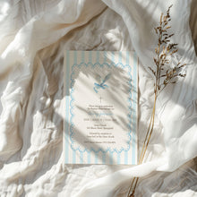 Load image into Gallery viewer, 0501 blue dove baptism invitation template
