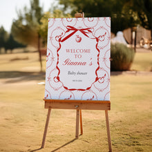 Load image into Gallery viewer, 2020 red apple in our eye welcome sign template
