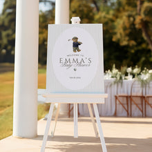 Load image into Gallery viewer, Golf Baby Shower Welcome Sign Teddy Bear Preppy New to the Club Editable Template 2041
