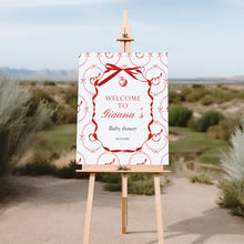 Load image into Gallery viewer, 2020 red apple in our eye welcome sign template
