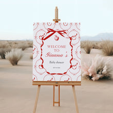 Load image into Gallery viewer, 2020 red apple in our eye welcome sign template
