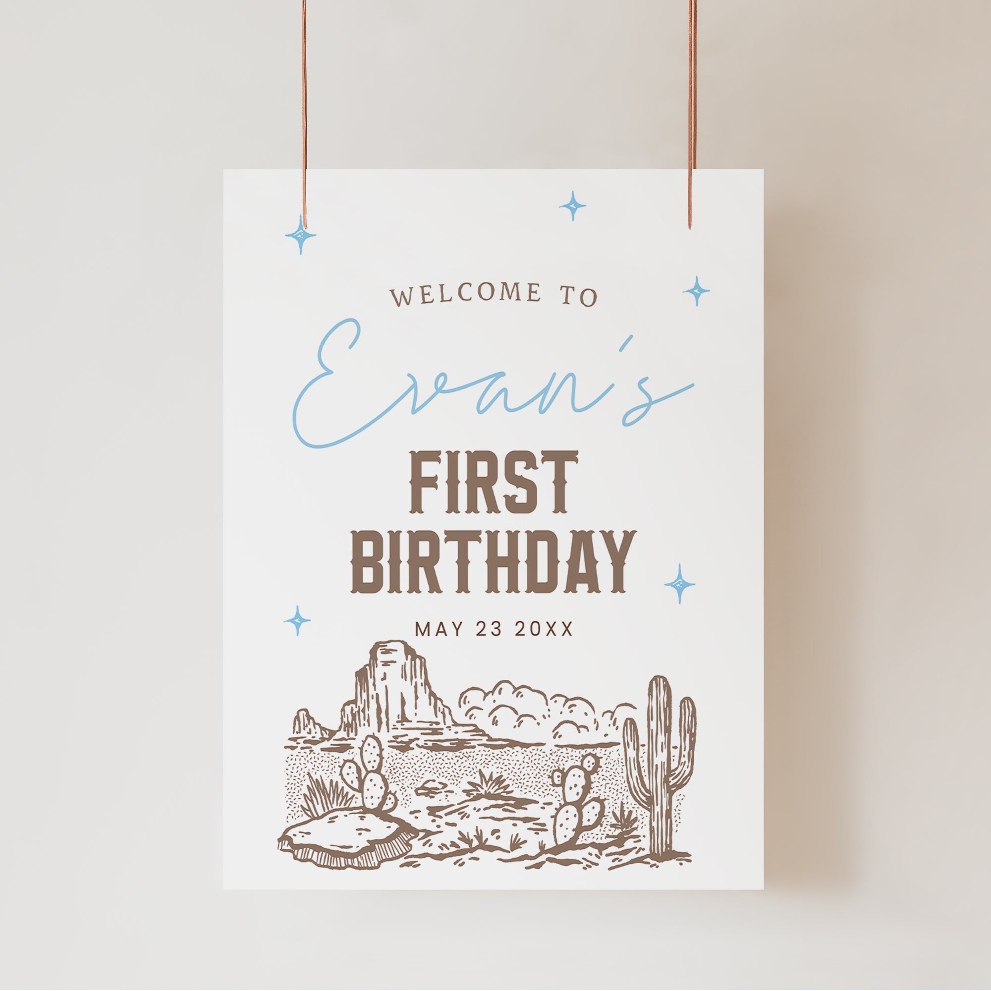 No One Welcomesign The Big One Welcome Sign Editable Coastal Surf Birthday Decor Beach Bo ...