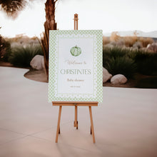 Load image into Gallery viewer, 2019 green pumpkin welcome sign template
