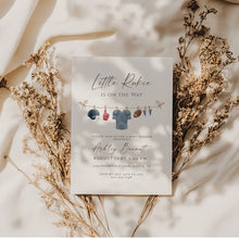 Load image into Gallery viewer, 2032 ittle Rookie is On the Way Baby Shower Football Invite, Editable Sports Template, Digital download
