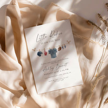 Load image into Gallery viewer, 2032 ittle Rookie is On the Way Baby Shower Football Invite, Editable Sports Template, Digital download
