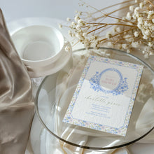 Load image into Gallery viewer, Corjl editable grandmillenial style baby shower invitation 2015
