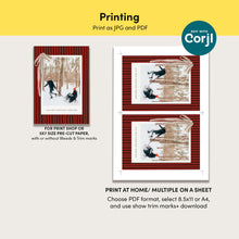 Load image into Gallery viewer, First Christmas Together Photo Card | Editable Ribbon Holiday Template 0809
