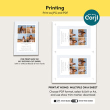 Load image into Gallery viewer, Blue Bow Graduation Announcement Photo Collage Invite Preppy Coquette Template 0808
