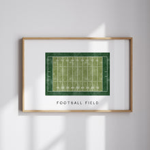 Load image into Gallery viewer, Watercolor American football field print ( Choose your print) 07-296
