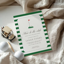 Load image into Gallery viewer, New to the Club Green Golf Baby Shower Invitation Editable Classic Golf Party Invite 2041
