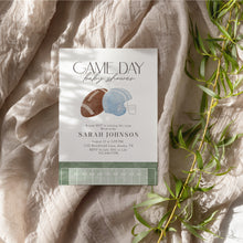 Load image into Gallery viewer, 2032 Blue Game day Football Sports Baby Boy Shower Invite, Editable Template, Digital Download
