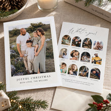 Load image into Gallery viewer, Christmas Year in Review Photo Card | Editable 12-Month Recap Template 0809
