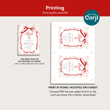 Load image into Gallery viewer, 2020 red apple in our eye baby shower mini template bundle
