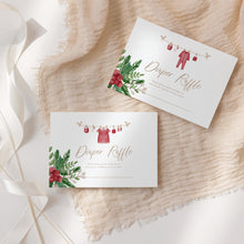 Load image into Gallery viewer, 2029 Winter Baby Shower Invitation Set: Festive Holiday Theme (Digital Download)
