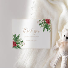 Load image into Gallery viewer, 2029 Winter Baby Shower Invitation Set: Festive Holiday Theme (Digital Download)
