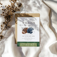 Load image into Gallery viewer, 0325 Game Time Football Birthday Invitation Template, Editable Digital Download
