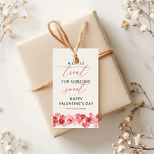 Load image into Gallery viewer, 08012 Red Heart Valentine's Day Favor Tag teamplte, Sweet Treat, Digital Download
