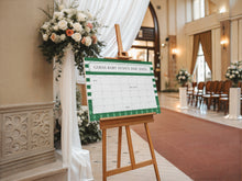 Load image into Gallery viewer, Editable green golf caddie baby shower baby arrival due date sign template 0209
