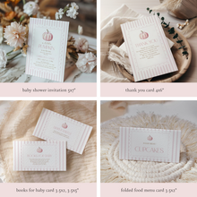 Load image into Gallery viewer, 2019 pink pumpkin baby shower party bundle
