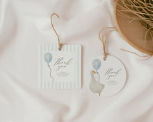 Load image into Gallery viewer, 03081 Blue silly goose favor tag template
