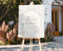 Load image into Gallery viewer, 03081 blue silly goose welcome sign
