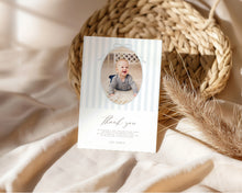 Load image into Gallery viewer, 03081 Blue Silly goose Photo thank you card template
