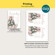 Load image into Gallery viewer, 2033 Pink Christmas Tree Favorite things Gift Exchange Party Invite, Digital download, Editable Template
