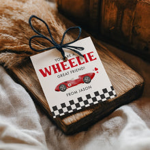 Load image into Gallery viewer, 08012 Race Car You Are a Wheelie Friend Valentine Gift Tag, Digital Download
